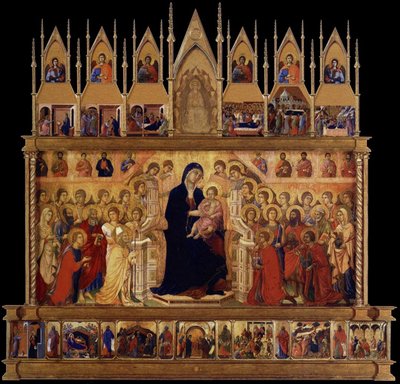 Ricostruzione congetturale della Maestà da Duccio di Buoninsegna